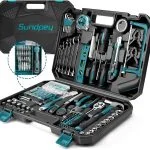 Sundpey Werkzeugkoffer Gefüllt 257 tlg - Werkzeugkoffer Werkzeugkasten Werkzeugkiste mit Ratsche Steckschlüsselsatz Universal Werkzeug-Set Blau