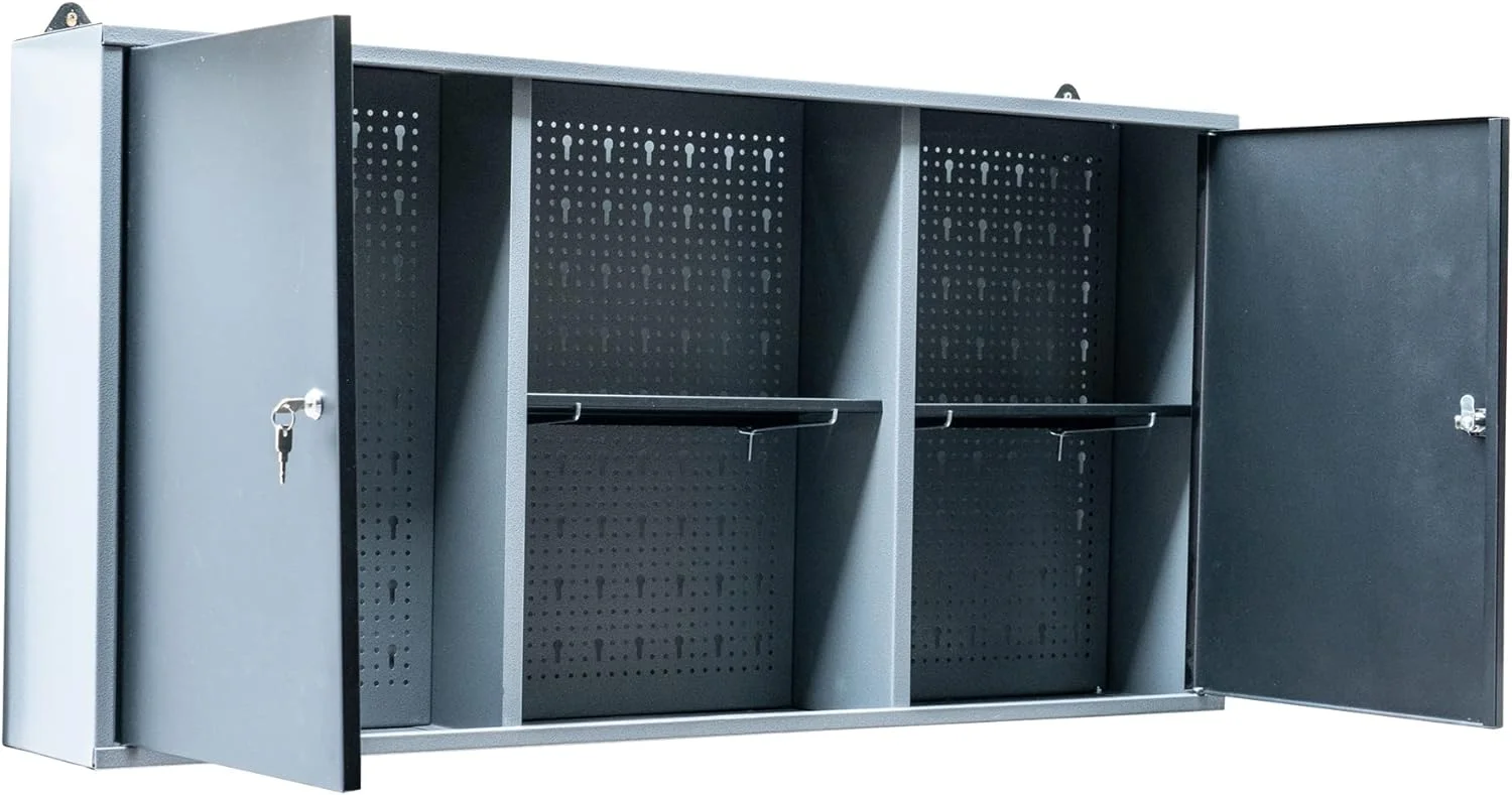 Germania Werkzeug-Wandschrank Premium - doppeltürig aus Metall