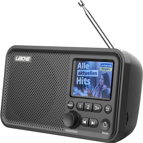LEICKE tragbares DAB+ Radio mit Bluetooth 5.0 | DAB/DAB+