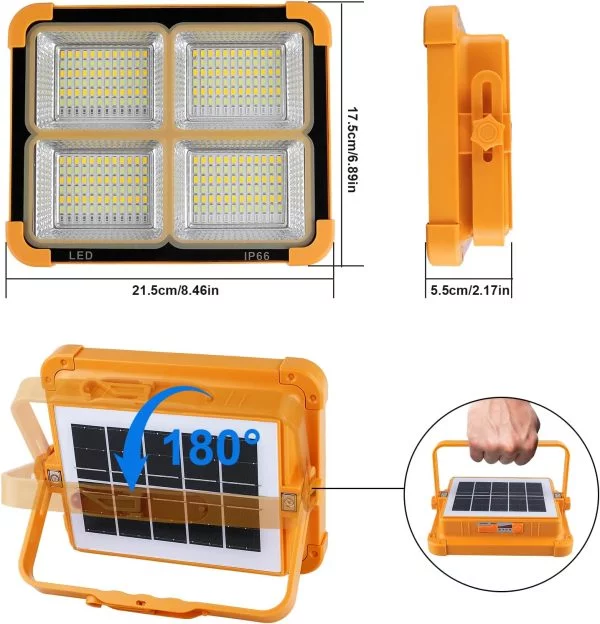 CORESLUX LED Baustrahler Akku 200W Baustrahler LED Akku