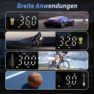 ZORUMAN 6000mAh Tragbare Elektronische Luftpumpe, 150PSI