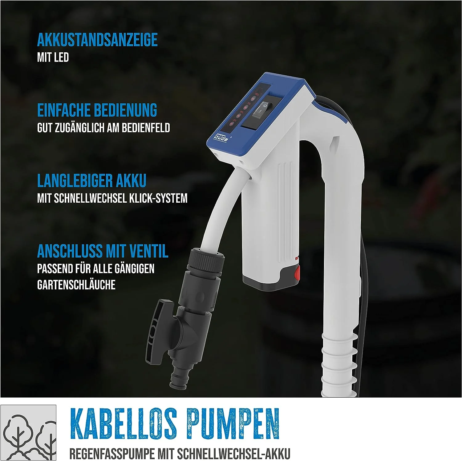 Güde Akku Regenfasspumpe RFP 12-201-04