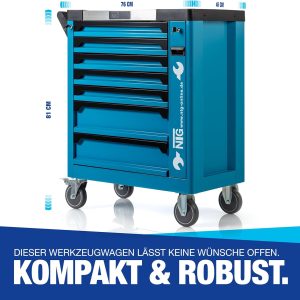 NTG Werkzeugwagen mit 7 Schubladen Davon 6 mit Werkzeug