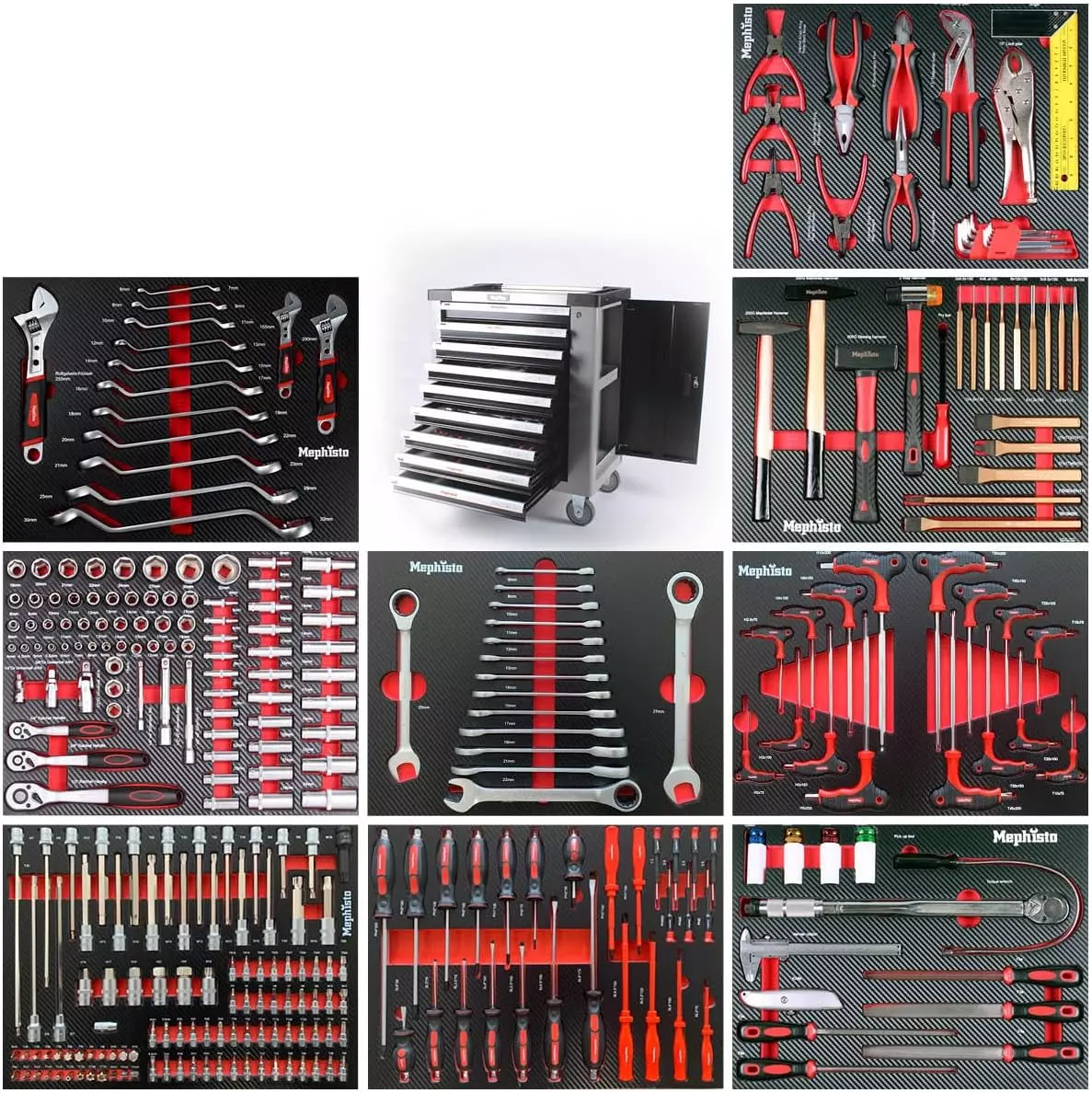 Mephisto Werkzeugwagen mit 9 Schubladen