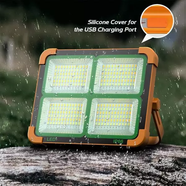 Baustrahler LED Akku, 5 Modi 12000mAh Wiederaufladbares LED