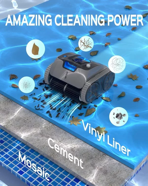 WYBOT Poolroboter Akku Kabellos für 180 Min.