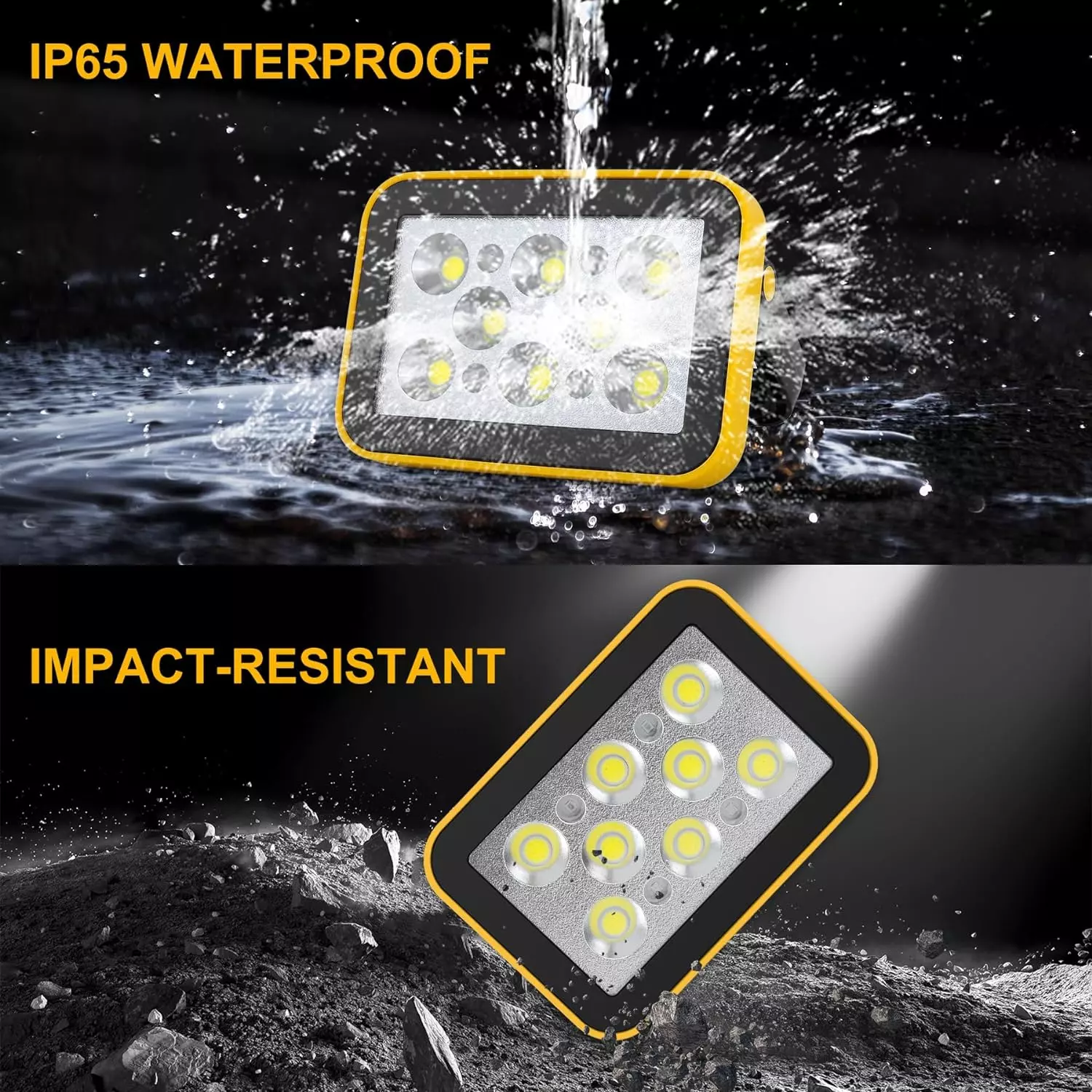 NATPOW LED Strahler Akku [Energieklasse A]