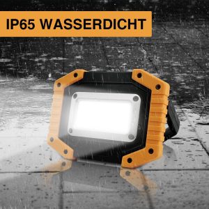 Tekstap LED Baustrahler Akku 2xCOB 30W 1500LM LED