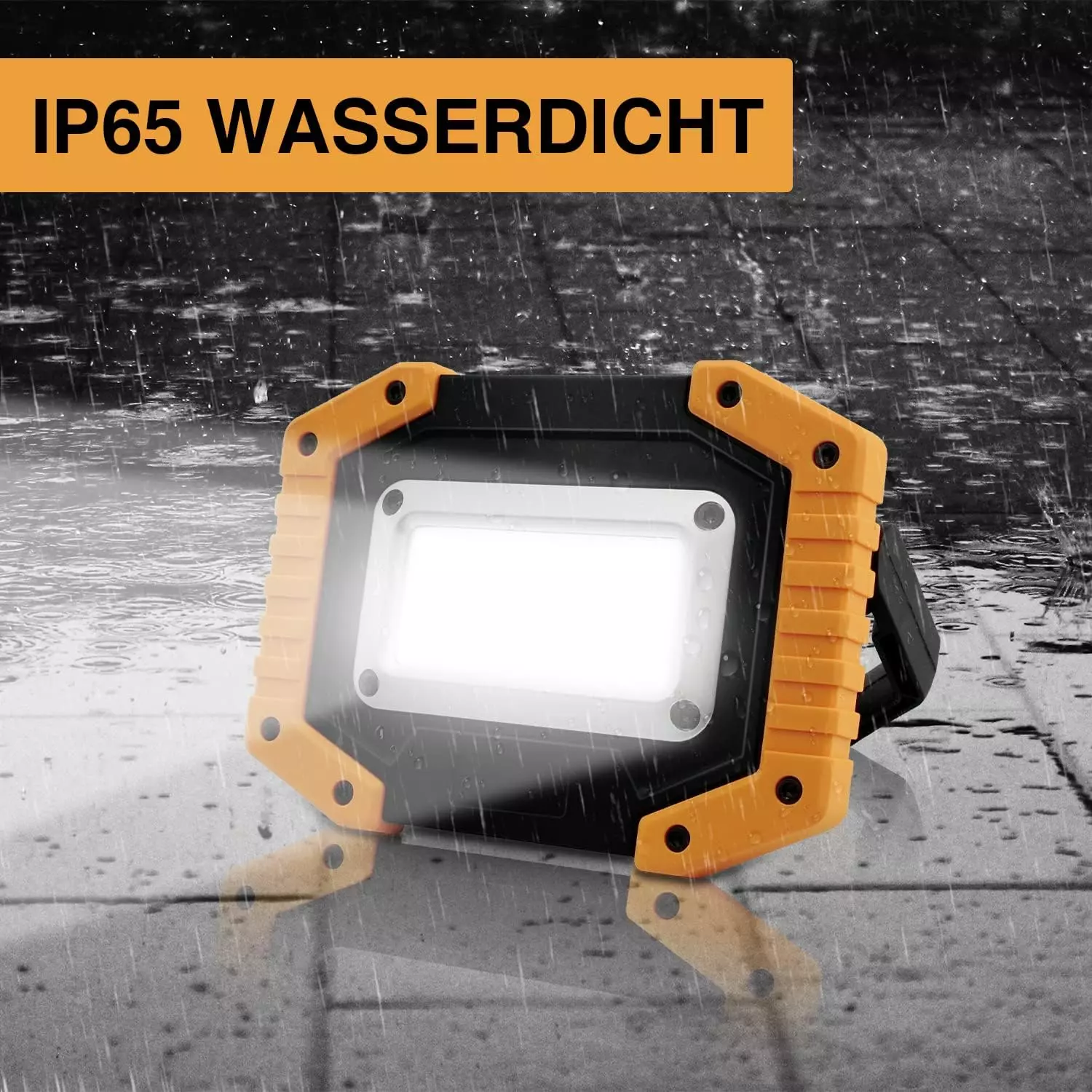 Tekstap LED Baustrahler Akku 2xCOB 30W 1500LM LED