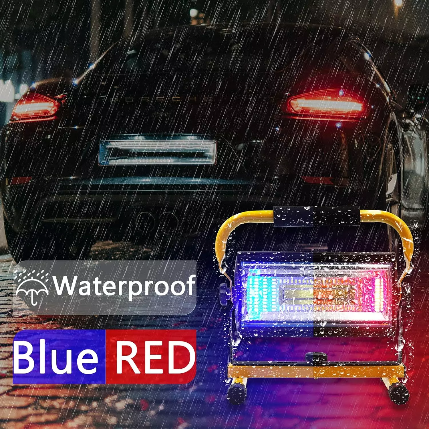 Sylstar Led Baustrahler Akku,80W 7000Lumen