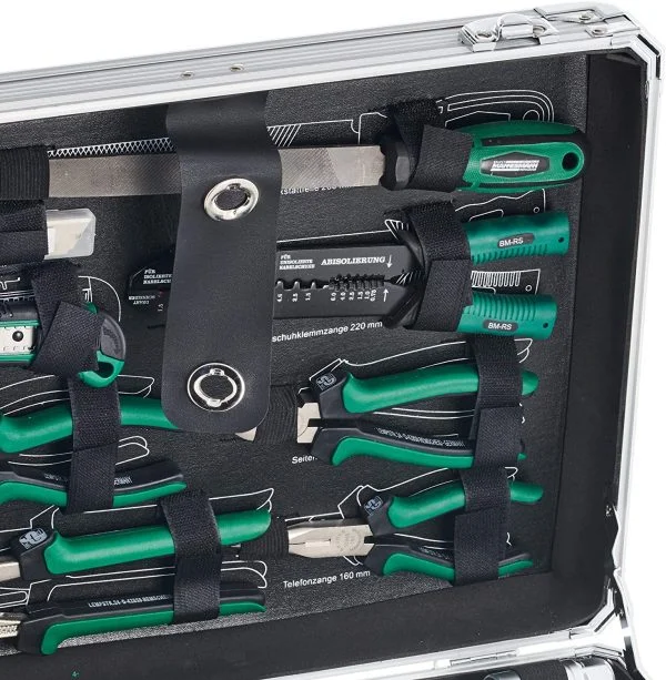 Brüder Mannesmann M29075 Alu-Werkzeugkoffer bestückt