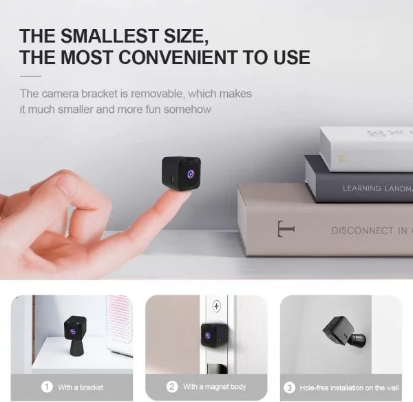 Mini Kamera 4K HD Überwachungskamera Live Übertragung Handy APP