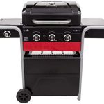 Char-Broil 140 721 Gas2Coal 330 Hybrid Grill - 3 - Brenner Gas & Kohlegrill mit Seitenbrenner, Schwarz