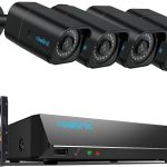 Reolink 4K Überwachungskamera Aussen Set, 8CH Videoüberwachung mit 4X 8MP PoE IP Kamera und 2TB HDD NVR für 24/7 Aufnahme Innen Outdoor, Personenerkennung und Fahrzeugerkennung, RLK8-800B4 Schwarz