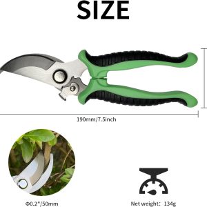 Newaner gartenschere, mit Verriegelungsgriff rutschfeste Schere