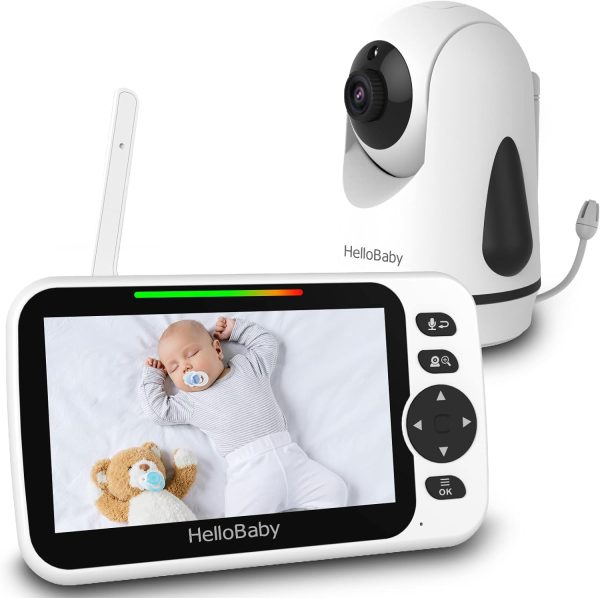 HelloBaby 5 Zoll Babyphone Kamera