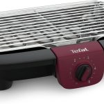 Tefal BG90E5 Easygrill Adjust Elektro- Tischgrill | 2300 Watt | 720 cm² Grillfläche | Einfache Reinigung | Schwarz/Burgunderrot