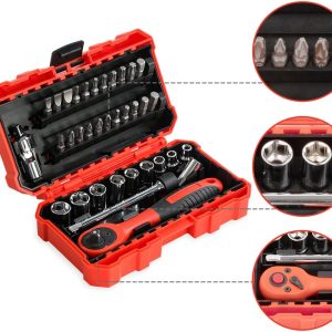 FOURROBBER Werkzeugset 35-tlg. Steckschlüssel