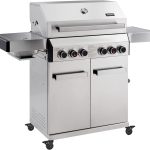 TAINO PLATINUM 4+2 Gasgrill Edelstahl komplett 4 Brenner mit Seitenkocher und Keramik Sear-Burner Power-Zone Seitenbrenner