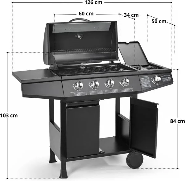 TAINO BASIC 4+1 BBQ Gasgrill Grillwagen