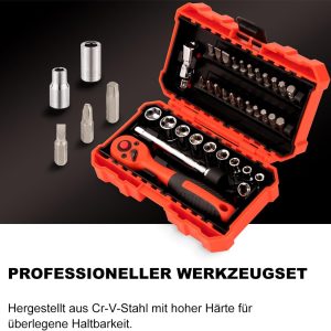 FOURROBBER Werkzeugset 35-tlg. Steckschlüssel
