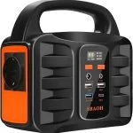 Tragbare Powerstation 99Wh,SBAOH 150W Solargenerator Akku mit AC/USB Ausgabe,Mobile stromgenerator für Reise/Camping/Outdoors/Emergency