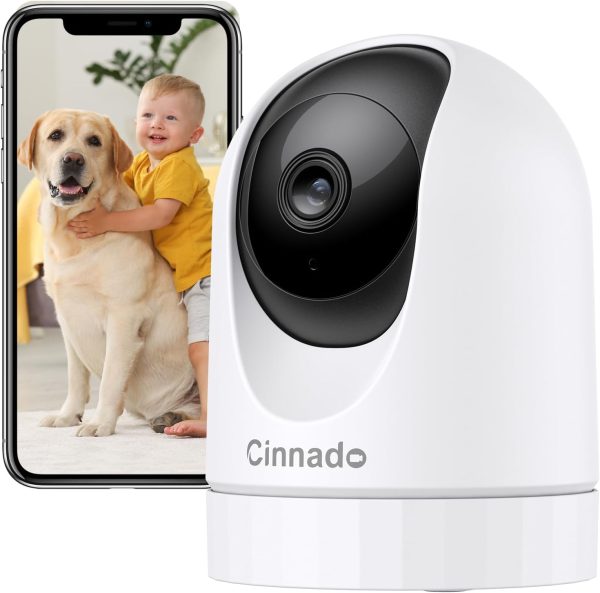 Cinnado Überwachungskamera Innen - 2K 3MP Babyphone mit Kamera