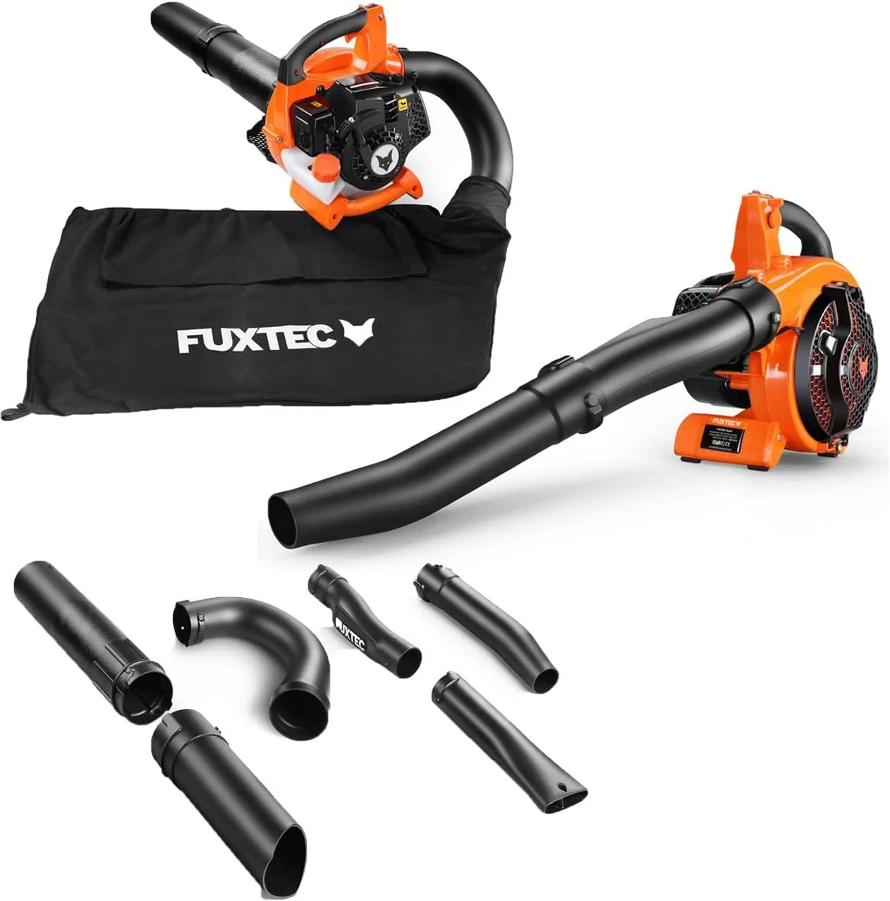 FUXTEC Benzin Laubsauger 4in1 FX-LBS126 2-Takt Laubbläser