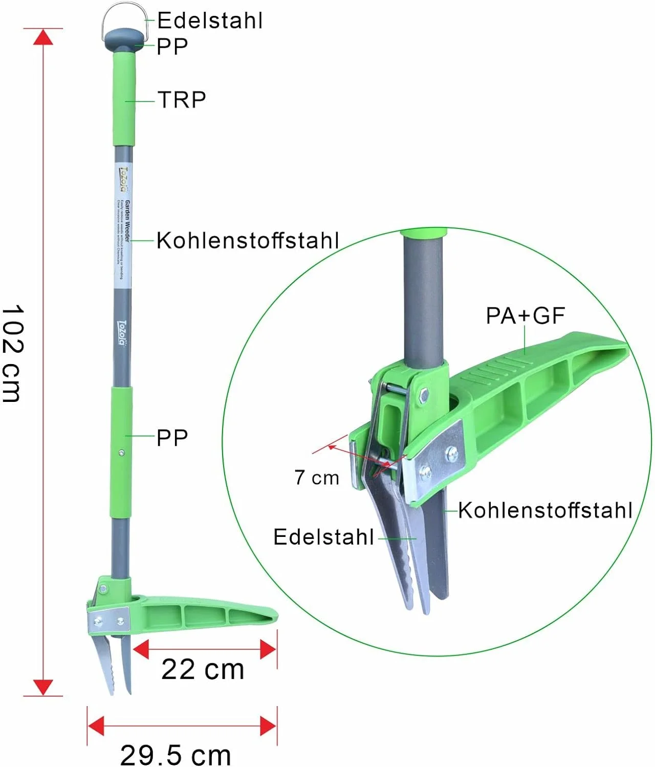 ToZoja Unkrautstecher, Stand-Unkrautstecher