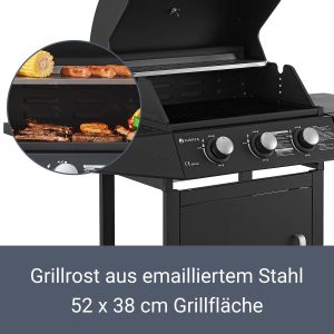 Juskys BBQ Gasgrill Louisiana 3 Brenner 8,1 kW