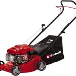 Einhell Benzin-Rasenmäher GC-PM 40/2 (2 kW, 1 Zylinder, 4-Takt-Motor, Hubraum 132 cm³, 45 L Fangsack mit Füllstandsanzeige, Schnittbreite 40 cm, empfohlen bis 800 m²)