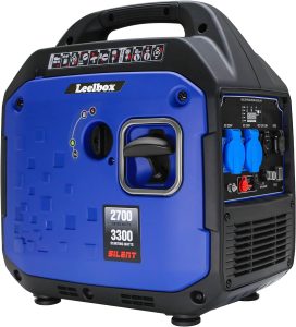 Leelbox Tragbare Inverter Stromgenerator 3300W 4-Takt Notstromaggregat Benzin leise und 230 V Steckdosen, Eco-Mode Stromerzeuger für Garten, Outdoor, Camping,Reise Garage Wohnwagen