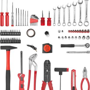 555-teiliges Werkzeugset mit Kunststoff-Werkzeugkasten-Koffer