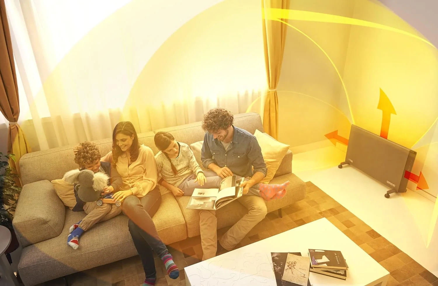 De'Longhi Konvektor HCM2030 - Heizgerät mit 3 Heizstufen