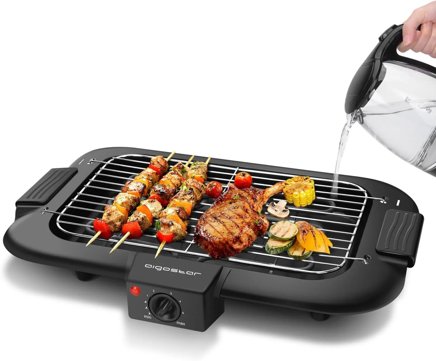 Aigostar Elektrogrill Elektrischer BBQ Grill 2000 Watt