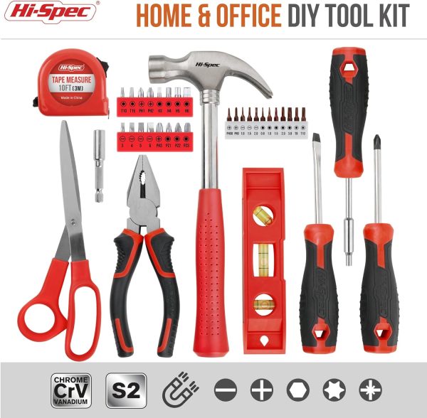Hi-Spec 42-teiliges Werkzeug Set DIY mit Handwerkzeugen
