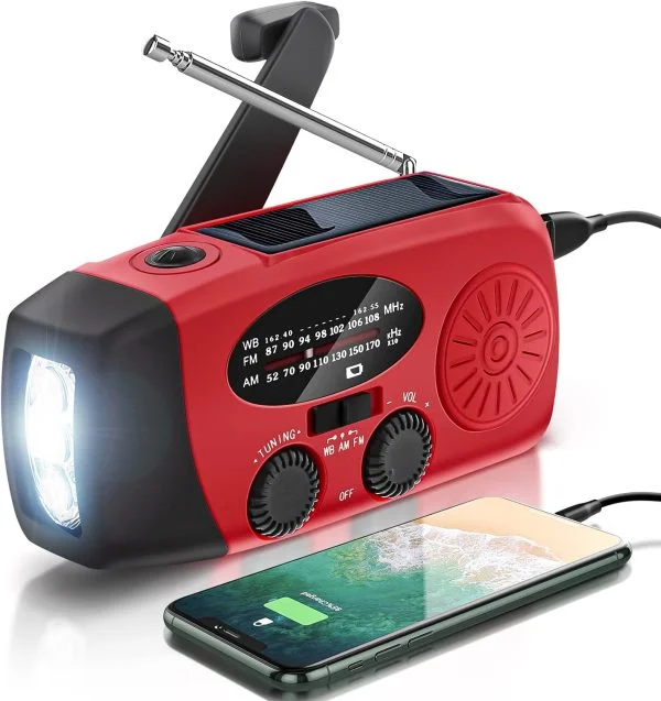 AOKBON Solar Radio Tragbare Radios Kurbelradio