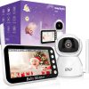 OBVHNUA Babyphone mit Kamera 4,3 Zoll 720p