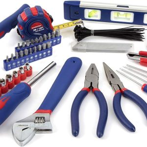 WORKPRO Werkzeugset Universal und Haushalts-Werkzeugkoffer 100-teilig