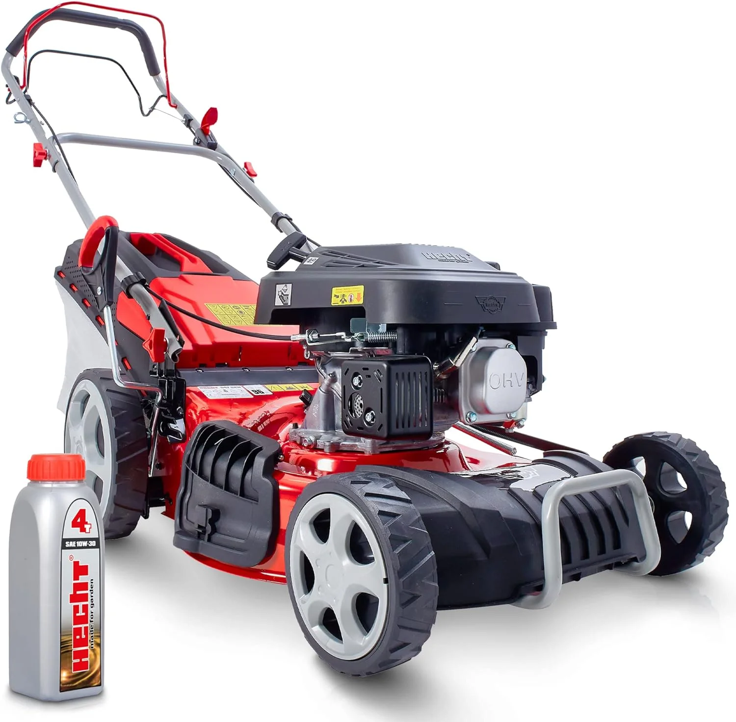 HECHT 5IN1 Rasenmäher Benzin Für Flächen bis 1000 m²