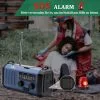 Tragbares Solarradio,Dynamo Kurbel Notfallradio 10000mAh