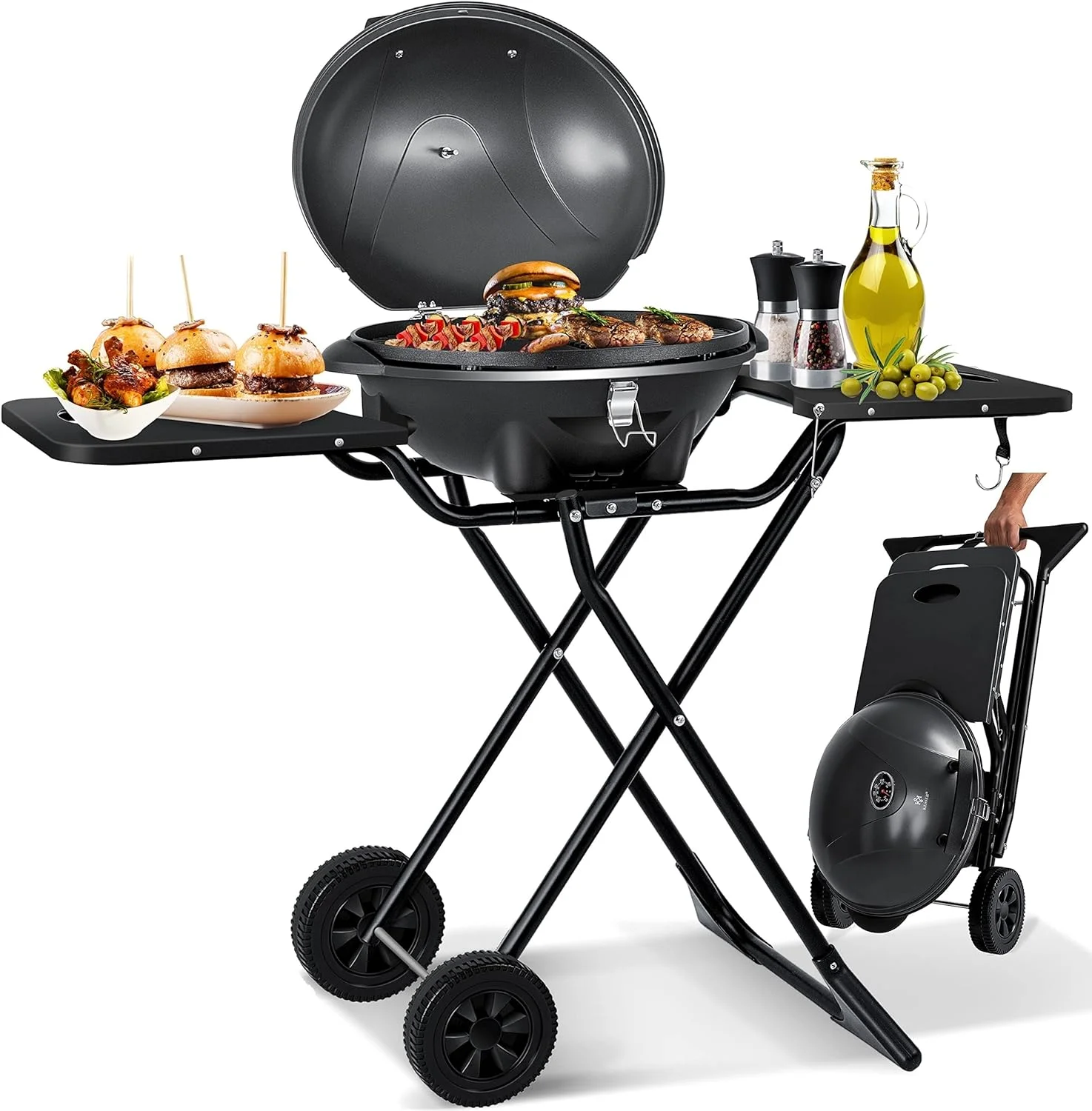 KESSER® elektrischer Elektrogrill 2in1 Tischgrill