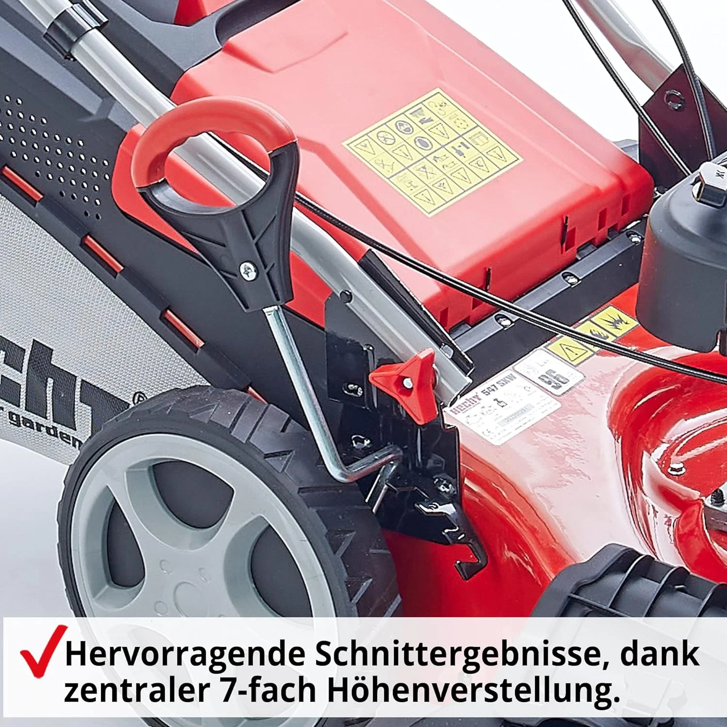 HECHT 5IN1 Rasenmäher Benzin Für Flächen bis 1000 m²