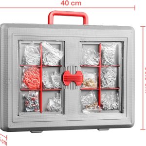 555-teiliges Werkzeugset mit Kunststoff-Werkzeugkasten-Koffer