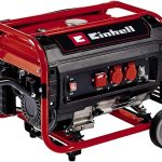 Einhell Stromerzeuger (Benzin) TC-PG 35/E5 (max 4100 W, 15 L Tank, 2600 W Dauerleistung, 4-Takt-Motor, 2x 230 V, Ölmangelsicherung, Überlastschutz, AVR, Voltmeter), Rot, Schwarz