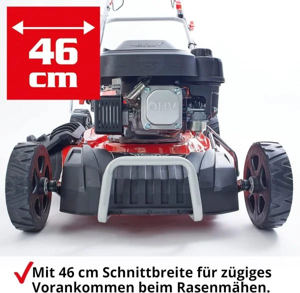 HECHT 5IN1 Rasenmäher Benzin Für Flächen bis 1000 m²
