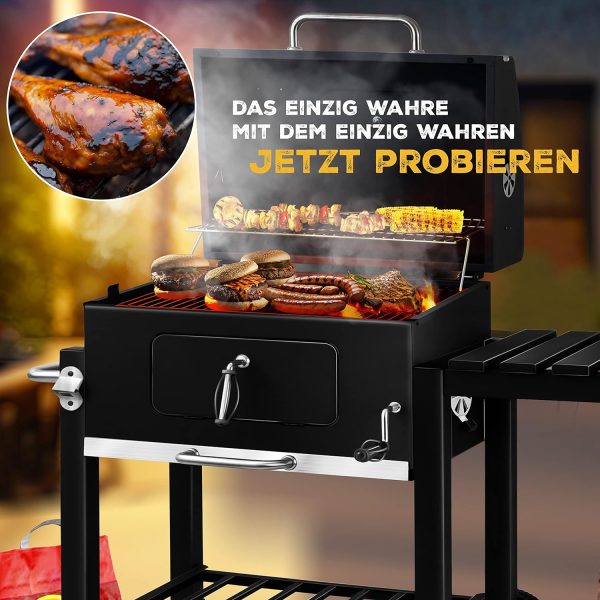 KESSER® Grill Grillwagen XL Holzkohlegrill mit Deckel