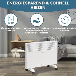 STAHLMANN Konvektor Heizung ZK 2500 Watt