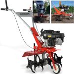 HECHT Benzin Motorhacke mit 60 cm Arbeitsbreite – 4 Takt Motor – 24 Harte Messer – Bodenfräse – Gartenhacke – Kultivator – zum Boden umgraben und lockern - Gartenfräse Benzin