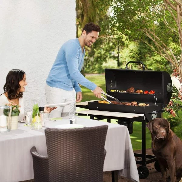 OneConcept Beefbutler - Smoker, Holzkohlegrill